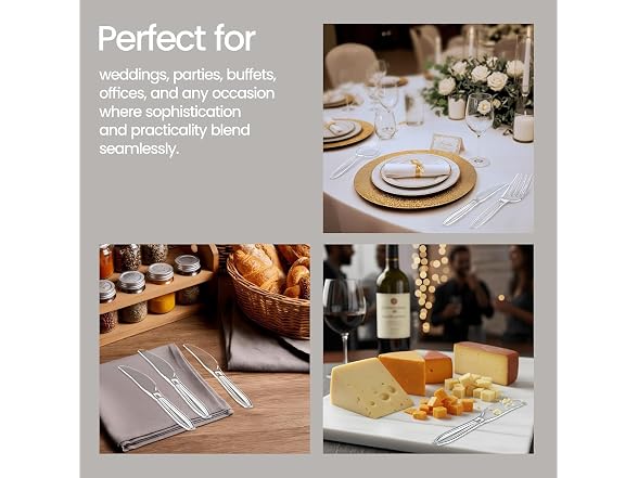 Bakken Disposable Cutlery Set 180 Pieces