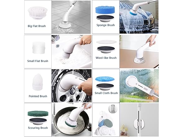 Katalic Electric Spin Scrubber,2023 New 8 in 1 