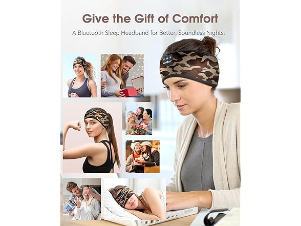MUSICOZY 5.4 Bluetooth Headband Eye Mask