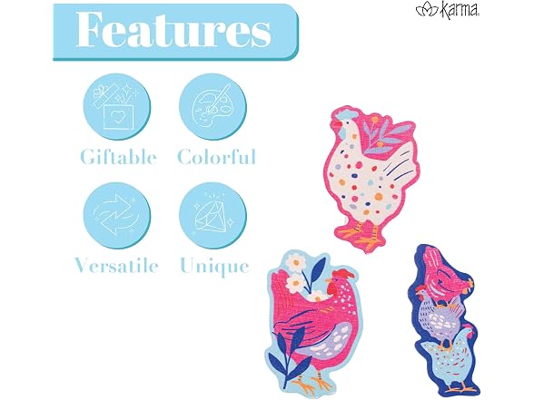 Karma Gift Karma, Magnetic Shaped Chip Clips, Books
