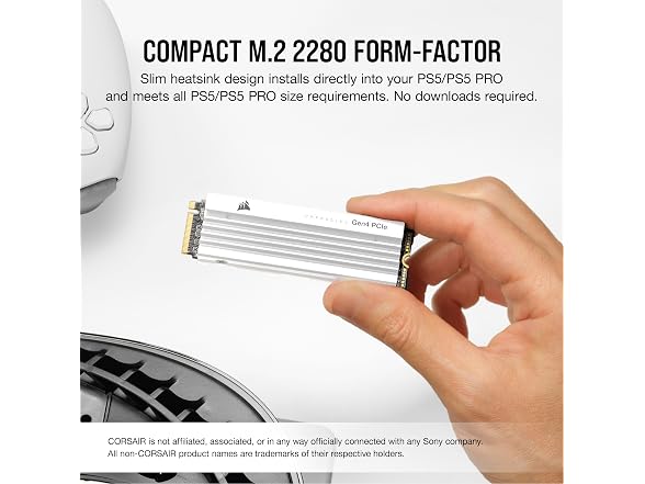 Corsair MP600 PRO LPX 1TB M.2 NVMe PCIe x4 Gen4 SSD
