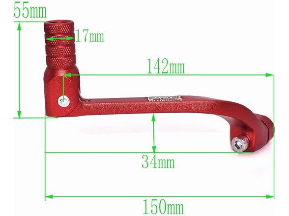 PPR PIT PRO RACING Gear Shift Lever, Bike(Red)