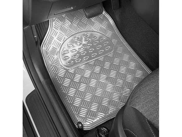 BDK Metallic Chrome Car Floor Mats