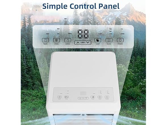 Vossfamul Portable Air Conditioner, 8000BTU(ASHRAE)