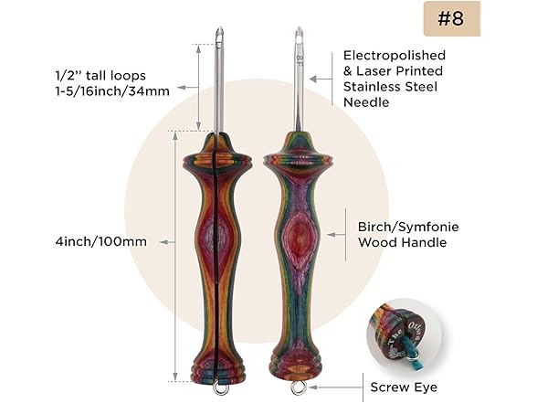 The Oxford Punch Needle 8 Fine Point Punch Needle