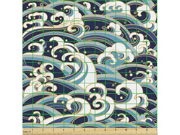 Ambesonne Nautical Fabric by The Yard
