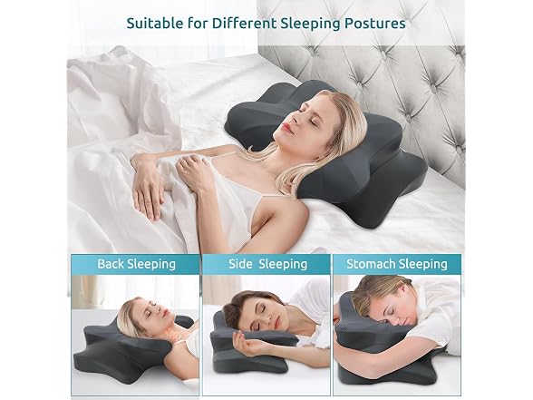 DONAMA Cervical Pillow Darkgrey Standard