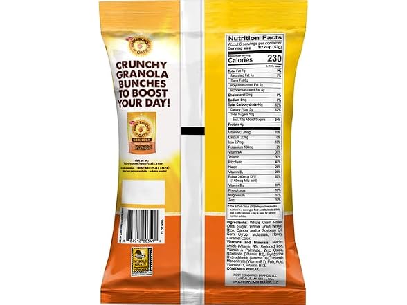 Post Honey Bunches Of Oats, Granola Hone
