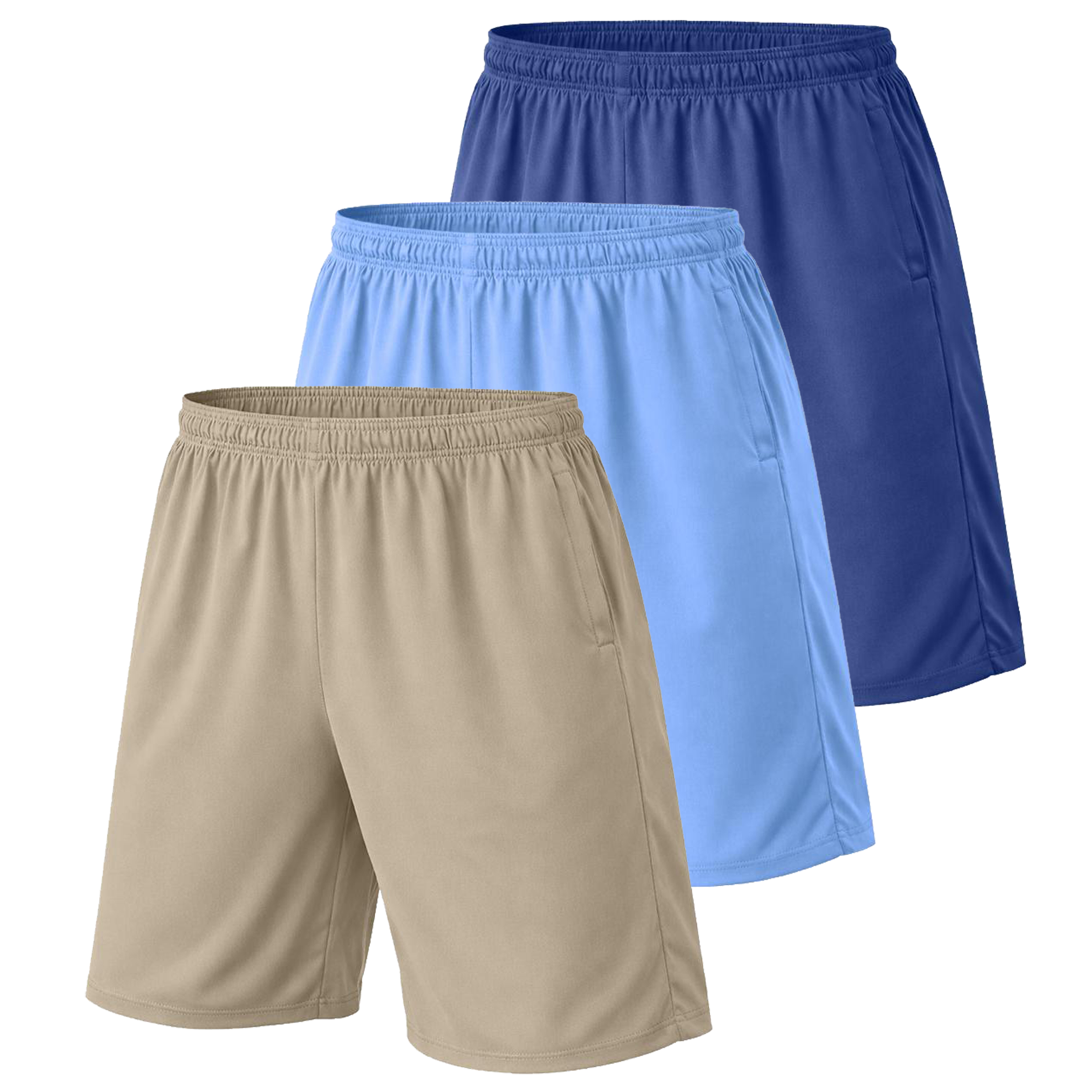 3Pk Or 5Pk Mens Poly Tech Lounge Shorts - Gallery 20