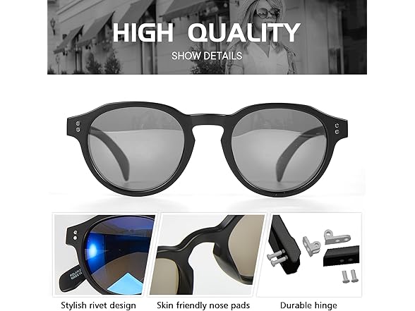 AEANU 2-Pack Polarized Sunglasses PURPLE/RED