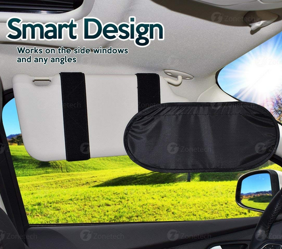 Zone Tech SS0018 Car Sun Visor Extender 2 Pack - Gallery 12