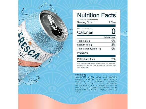 Fresca Peach Soda Soft Drink Fridge Pack