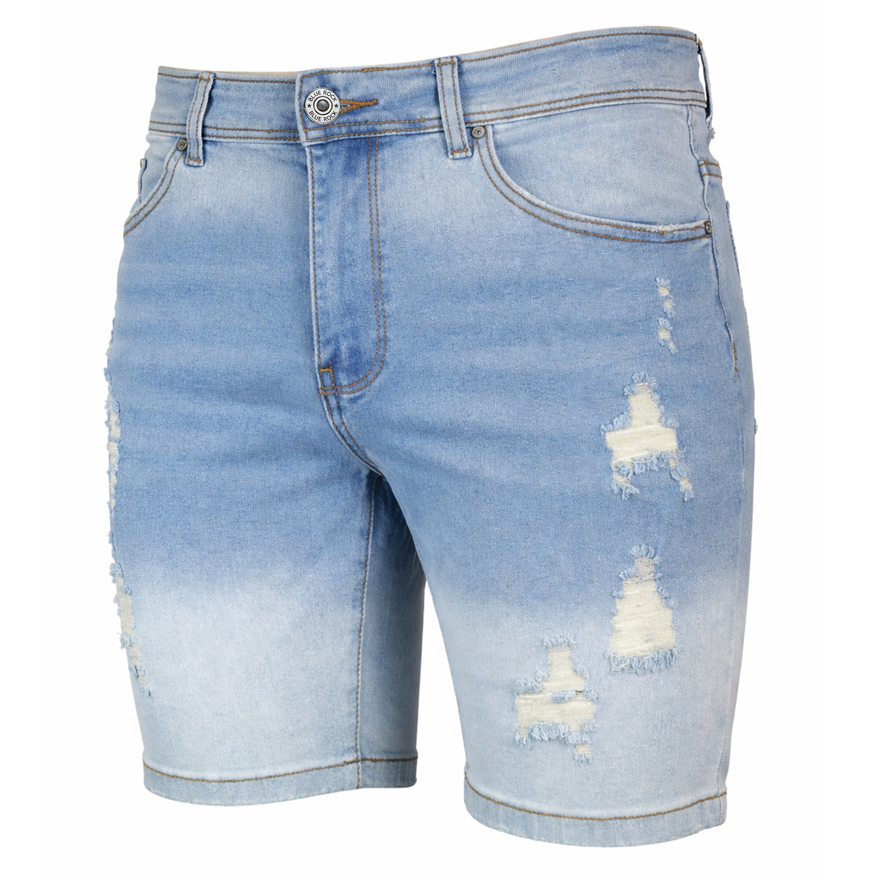 1Pk Or 2Pk Mens Jean Shorts - Gallery 18