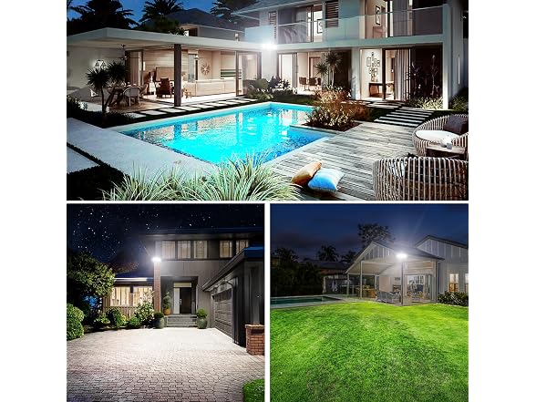 Olafus 130W 3-Head LED Flood Light IP65