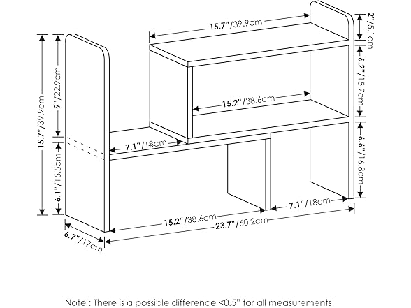 Furinno Classic Adjustable Free Style Bookshelf