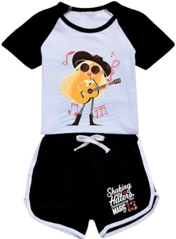 2 PC Girls Princess T-Shirt & Shorts