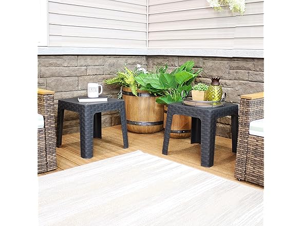 Sunnydaze Adirondack Small Outdoor Side Table