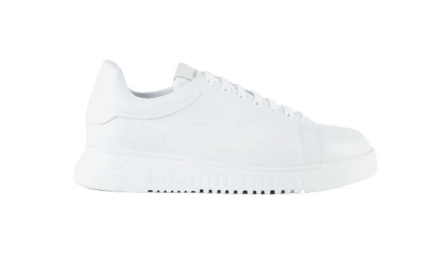 Emporio Armani White Leather Sneakers 11 - Gallery 2