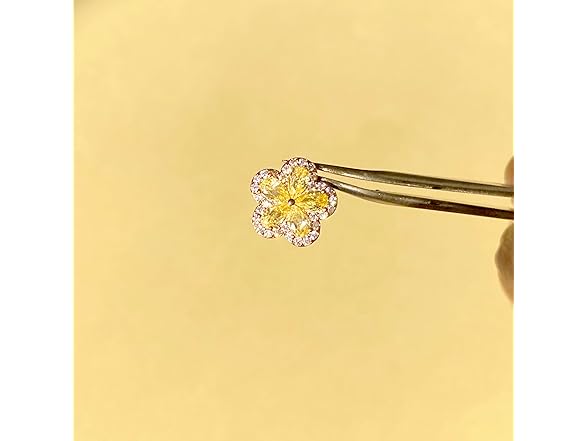 Yellow Melissa Flower Earrings