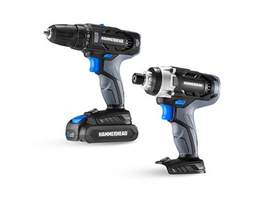 $29.99, Was $46.60, 35% Off! Hammerhead 20V Cordless 2-Tool Combo Kit dealfomo