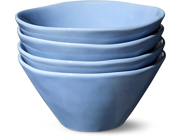 Cloudy Sky Stoneware Ice Cream Bowls Set of 4