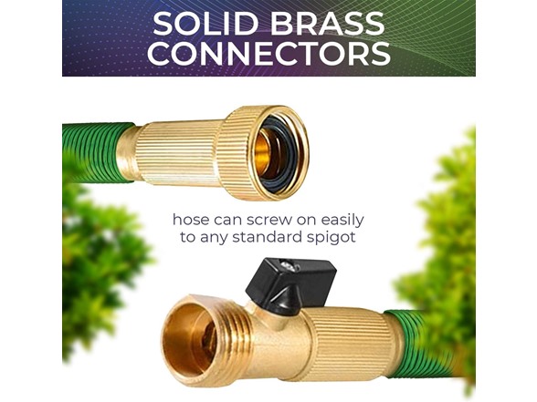 Joeys Garden 25ft Expandable Hose with 8 Function Nozzle, 2PK
