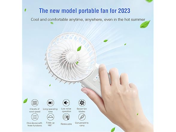 psecici Handheld Personal Fan
