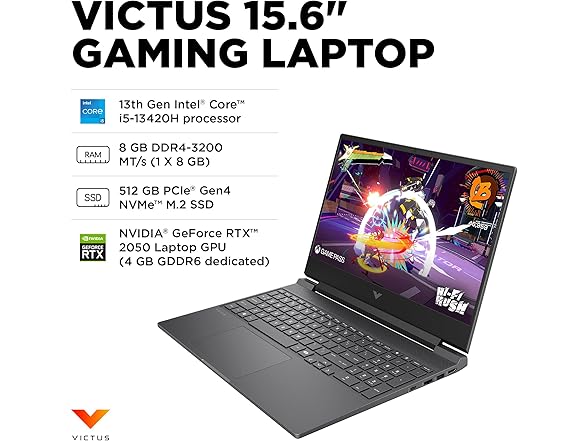HP Victus 15.6" 13th Gen i5-13420H Laptop