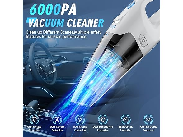 FUOAYOC HandHeld Vacuum Cordless Rechargeable