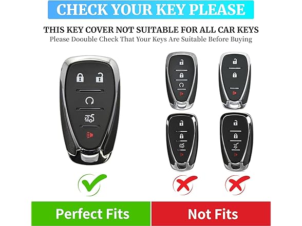 Chevy Key Fob Cover Leather Brown 5btn