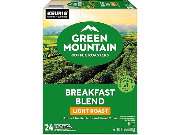 96CT Green Mountain Coffee Roasters Breakfast Blend