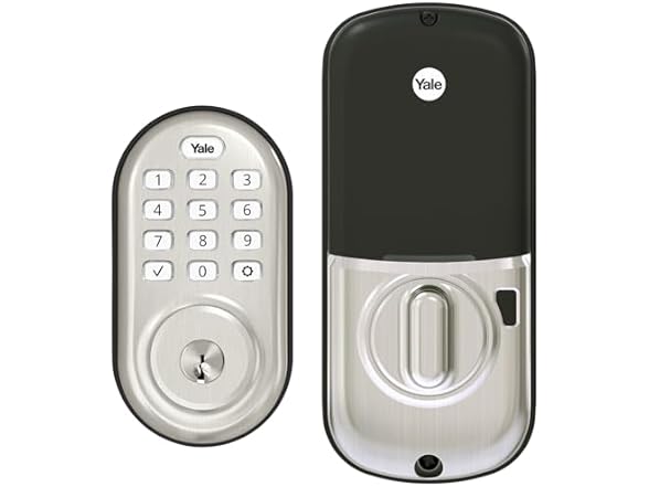 Yale Assure Lock with Z-Wave, Satin Nickel Smart Keypad Dead (Open Box)
