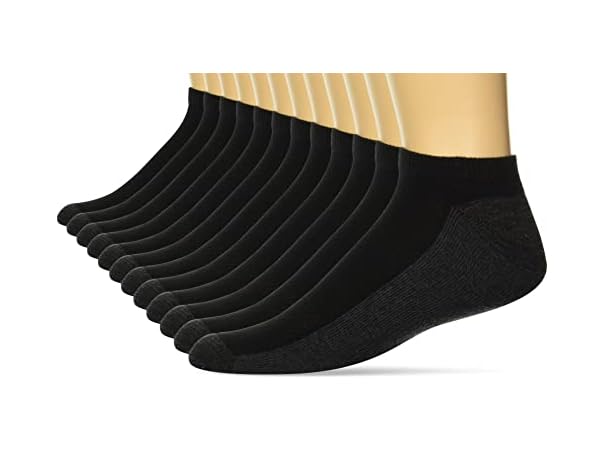 $9.99, Was $19.49, 48% Off! Hanes Mens Xtemp Cushioned No Show Socks 12Pk dealfomo