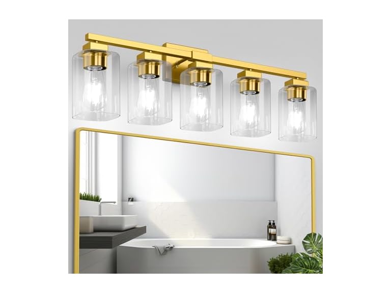Beslowe Modern Matte Gold Wall Sconce - Choose Size - Gallery 14