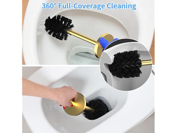 Flyzenvibe Stainless Toilet Brush Set