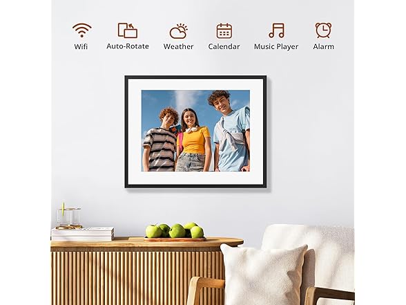(NEW) Dragon Touch 15in FHD TS Digital Picture Frame