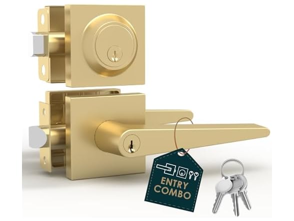 Satin Brass Entry - Combo
