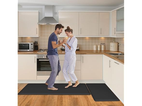 HappyTrends 2 PCS Kitchen Mat Cushioned Waterpro