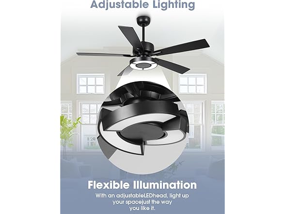 52‘’ Bedroom Ceiling Fans