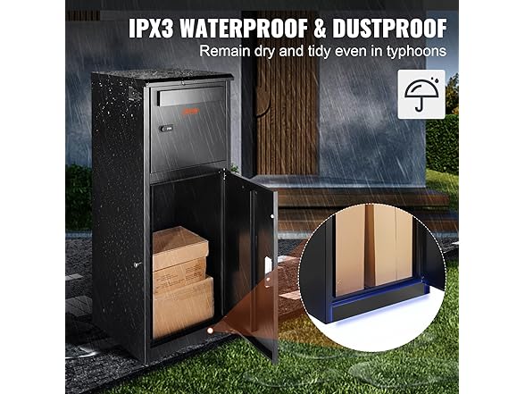 VEVOR Package Delivery Boxes for Outside 16.2"x15.8"x44"
