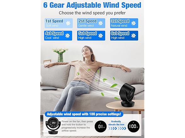 Mitreal Desk Fan with Remote