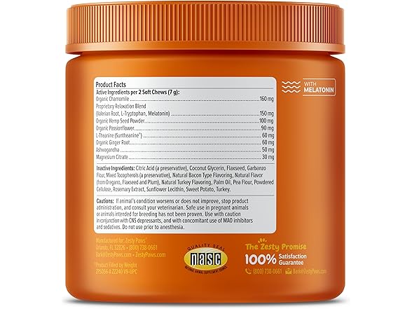 Zesty Paws Calming Chews Dogs 90ct