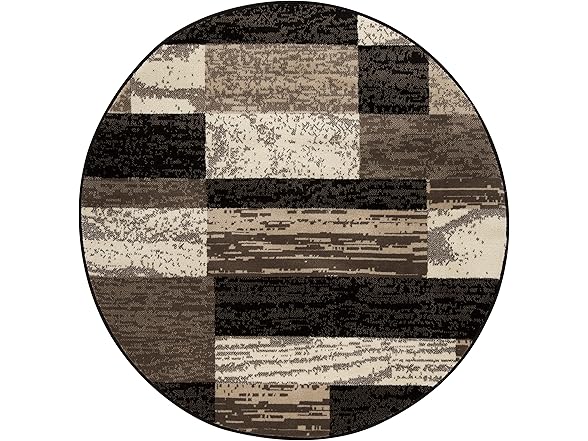 Superior Jute Backed Geometric Indoor Area Rug