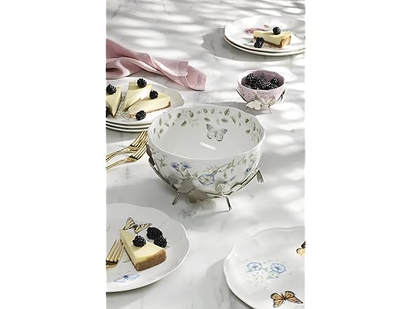 Lenox Butterfly Meadow Bowl With Stand
