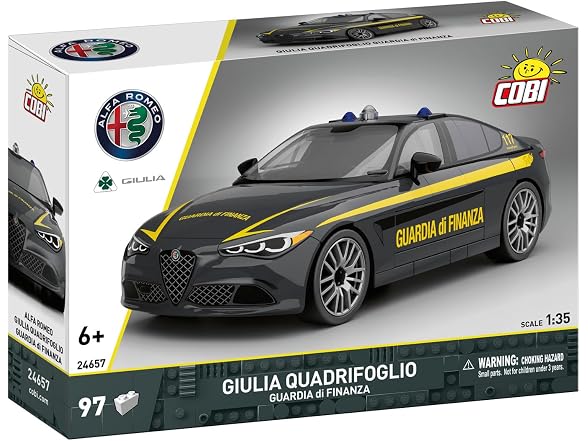 COBI Alfa Romeo Giulia Quadrifoglio Guardia di Finanza, 97 Pieces