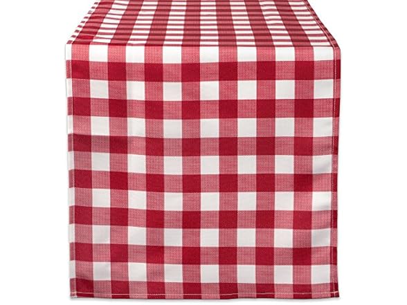 DII Red Check Outdoor Tabletop Collectio