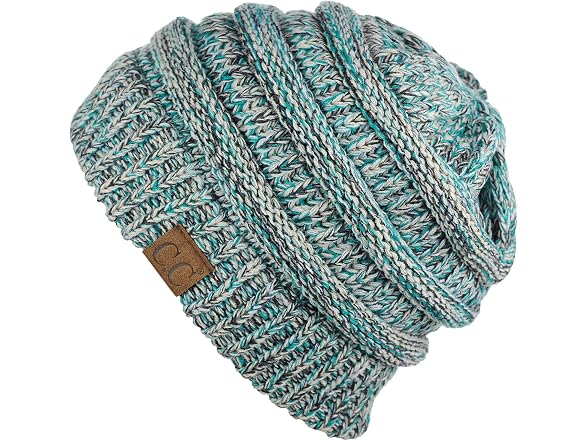 C.C (OS) Trendy Chunky Soft Skully 3 Tone Teal