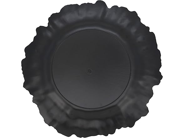 SARO LIFESTYLE Scalloped Decorative Charger Plates (Set of 4) 