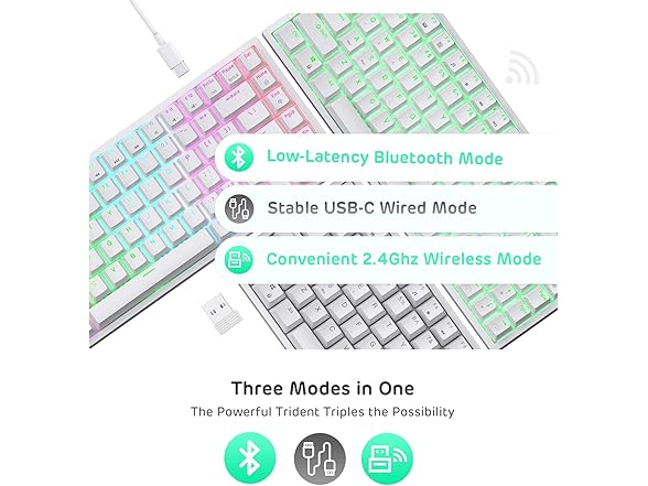 RK 84 Wireless RGB Hot-Swappable Mechanical Keyboard