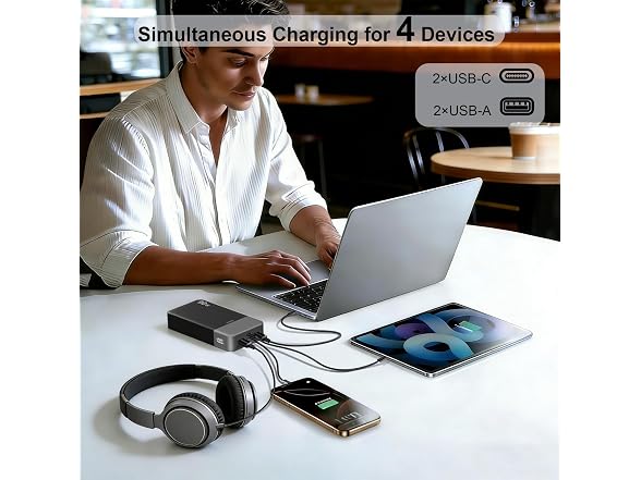 JUOVI 90W Laptop Power Bank 20000mAh